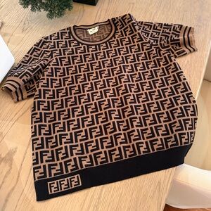 Fendi Sweater Fabric FF motif sweater (AMAZING CONDITION)